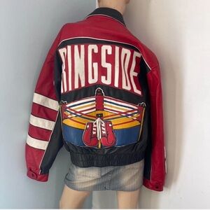 Ringside Leather Bomber Jacket